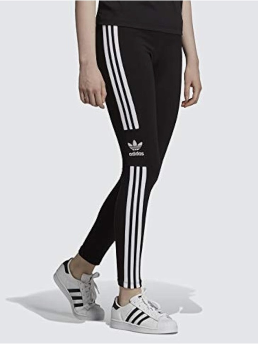 Adidas Originals Trefoil Tights - BLACK/WHITE with 3-Stripes ✨SIZE: XS -NWT